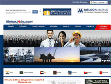 Tablet Screenshot of melcojobs.com